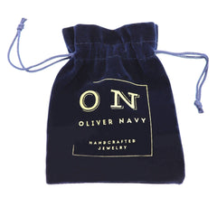 Blue jwewlry bag oliver navi