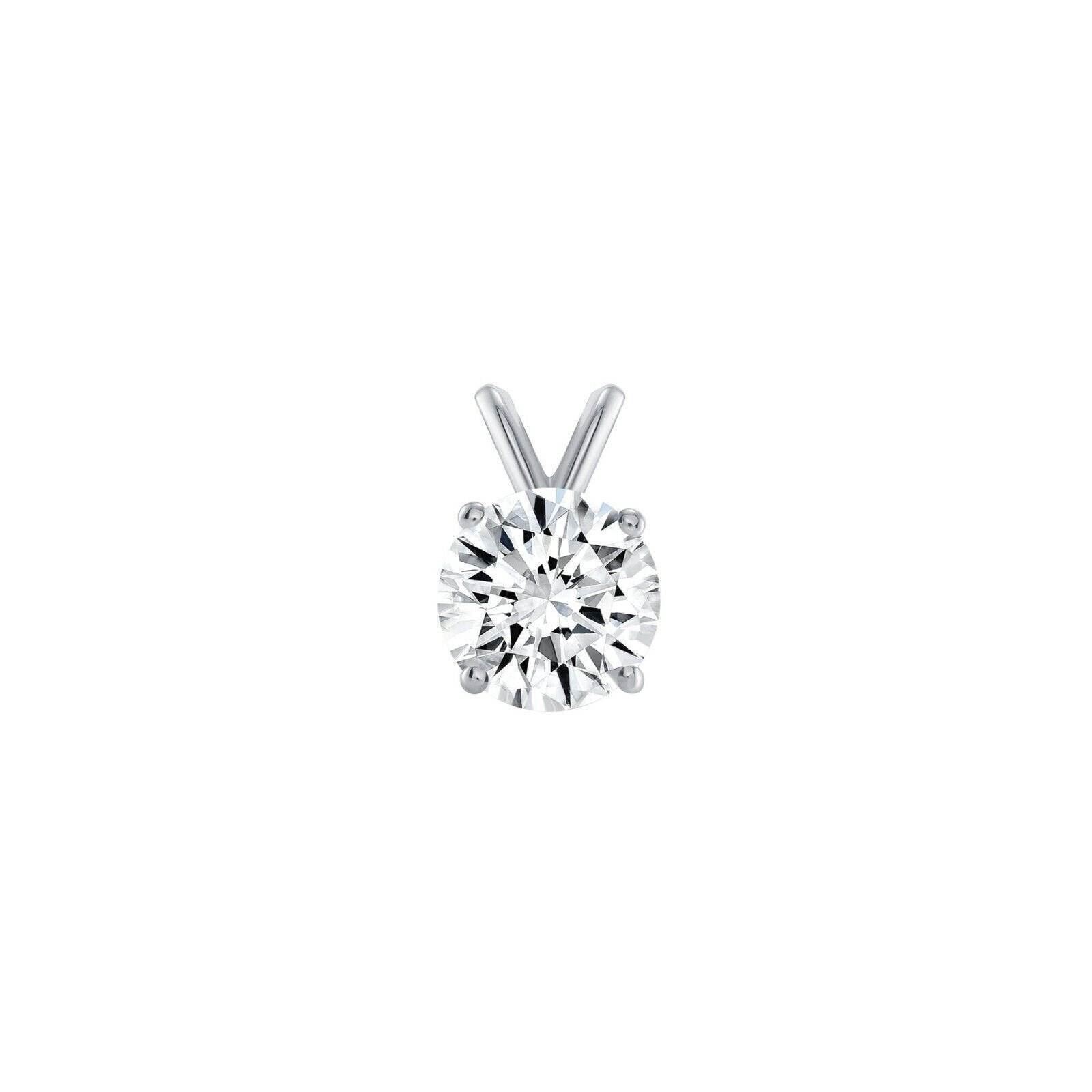 Diamond Pendant 14k White gold 