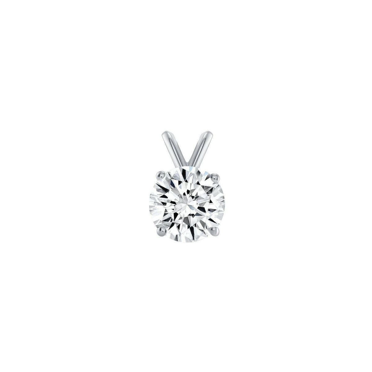 Diamond Pendant 14k White gold 