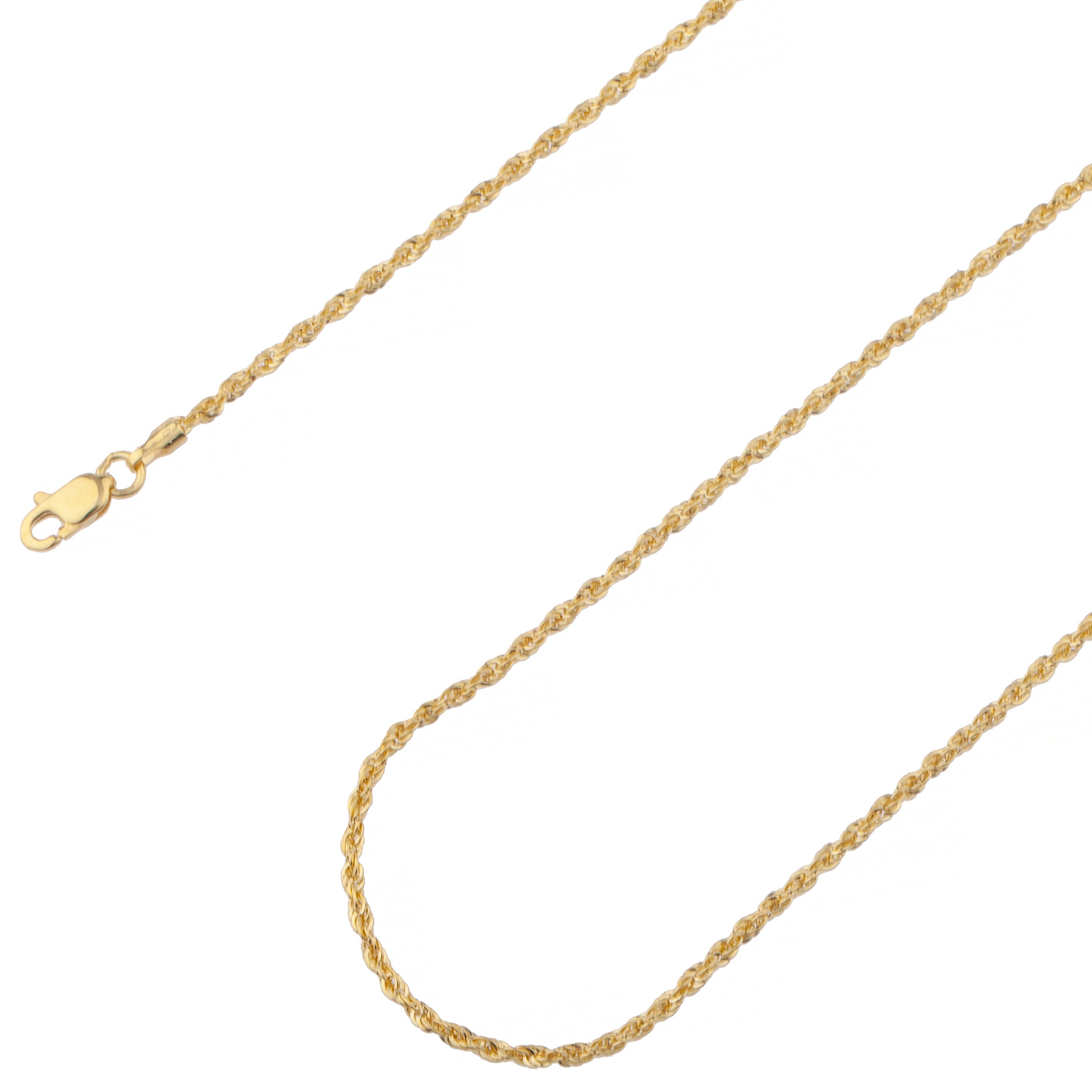 14k Yellow Gold 24 10mm Diamond Cut Rope Chain – Jack Sutton Fine Jewelry