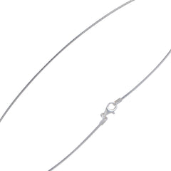 925 Sterling Silver 1.2mm Round Omega Chain