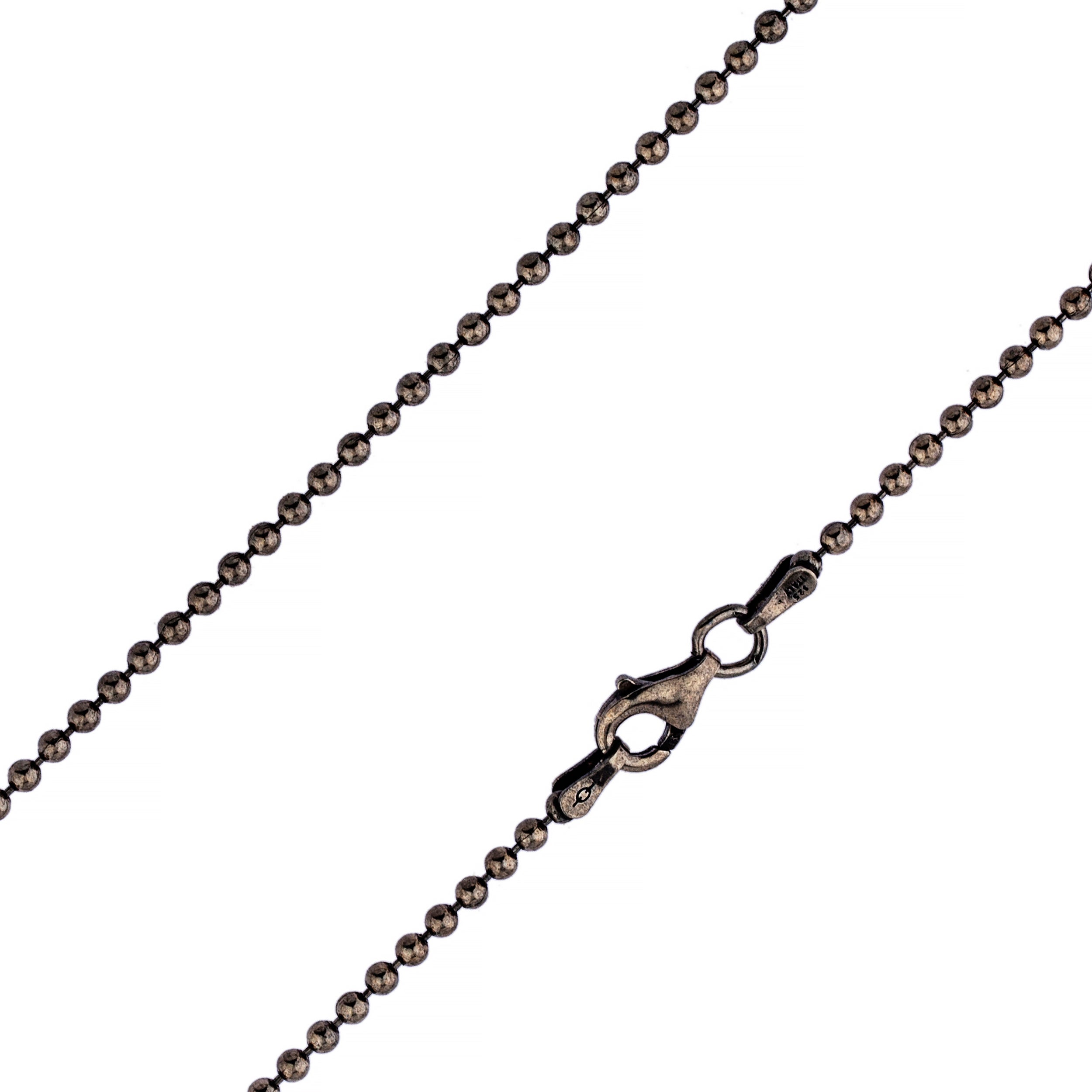 2mm Ball Link Chain 24 / Silver