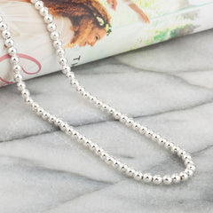 925 Sterling Silver 4mm Ball Bead Chain
