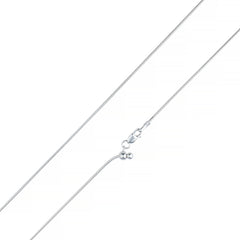 925 Sterling Silver 0.9mm Adjustable Round Snake Chain Up To 24''