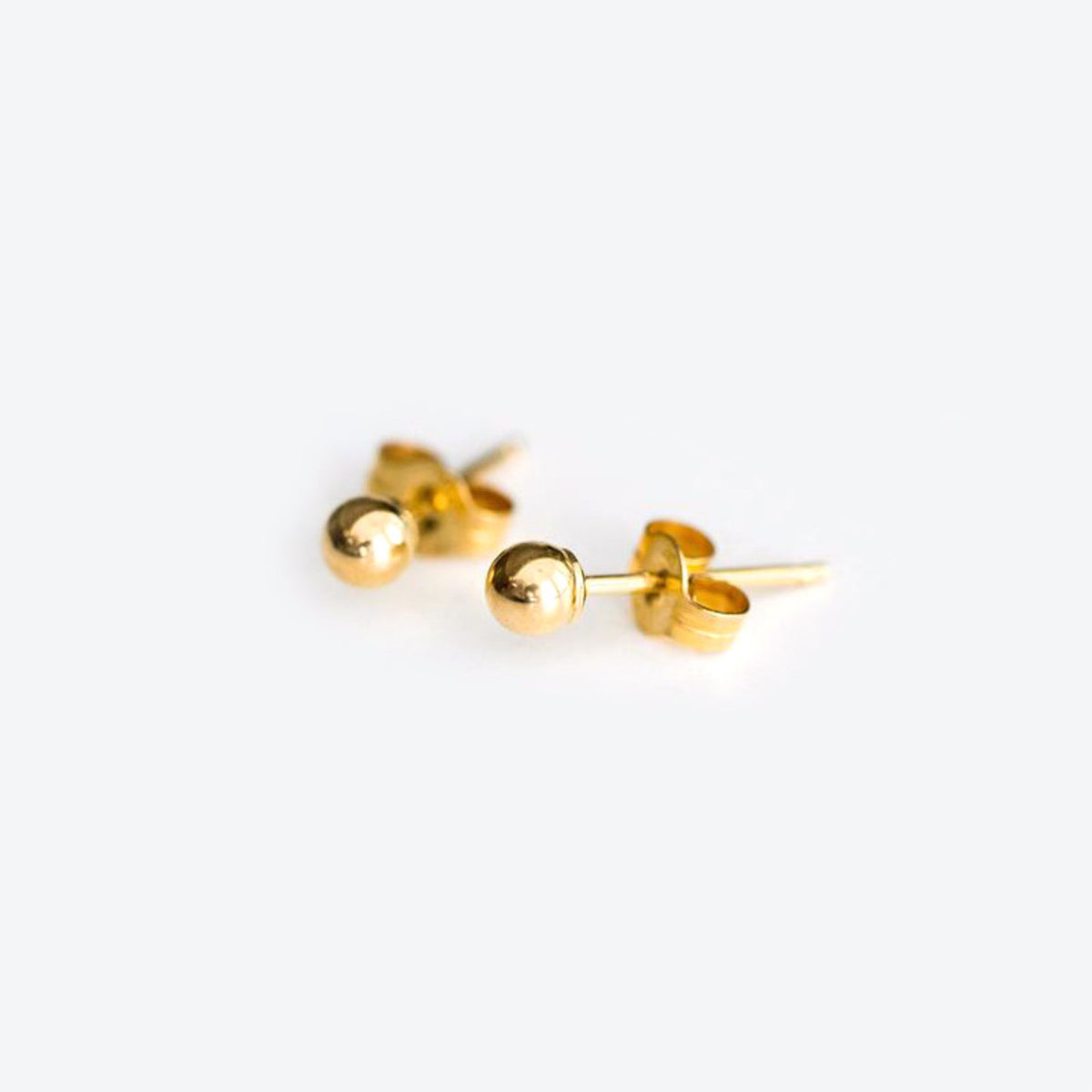 14K Yellow Gold Ball Earrings 3mm-8mm