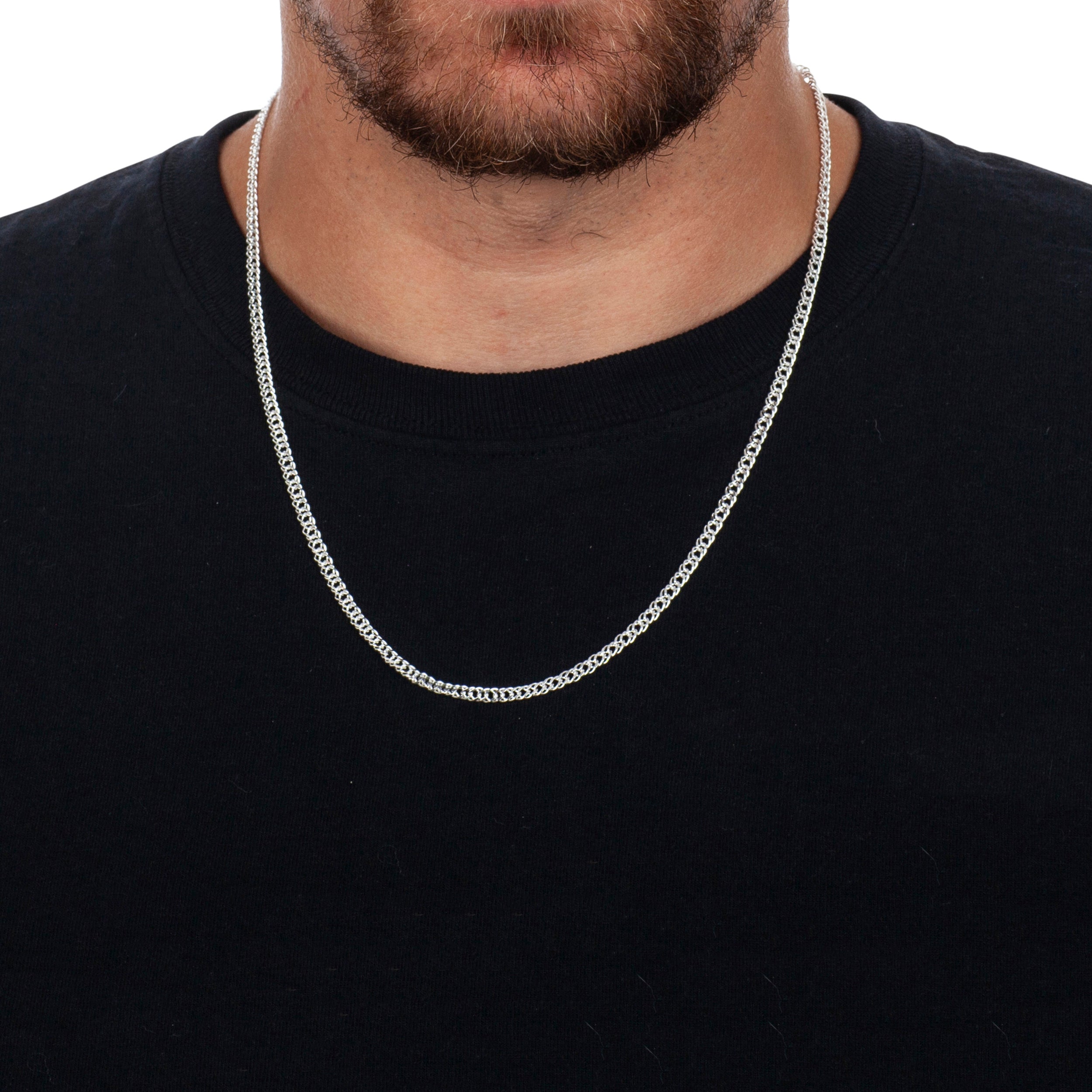 925 Sterling Silver 3.6mm Rambo Chain