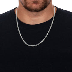 925 Sterling Silver 3.6mm Rambo Chain