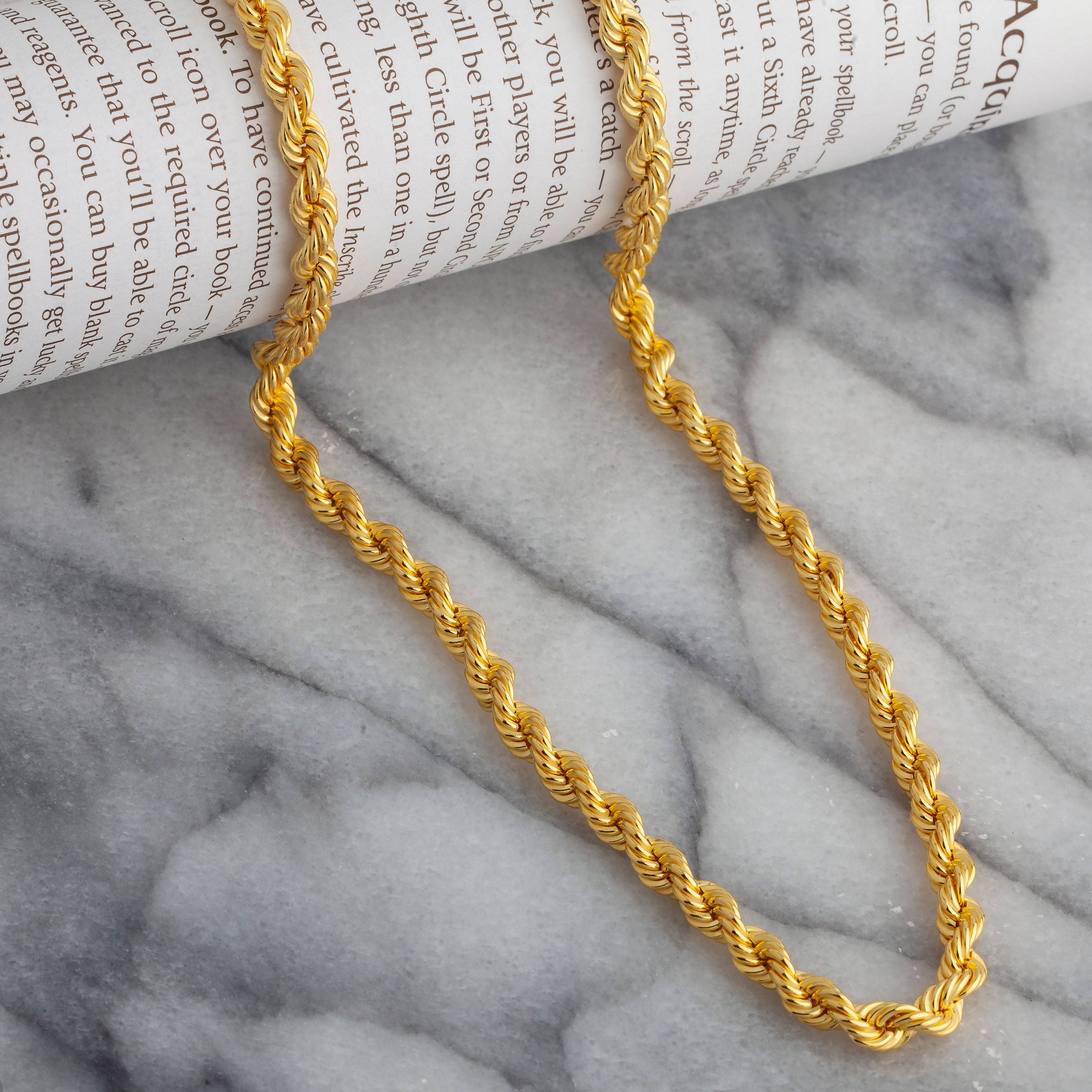 Diamond Cut Gold Plated Chain