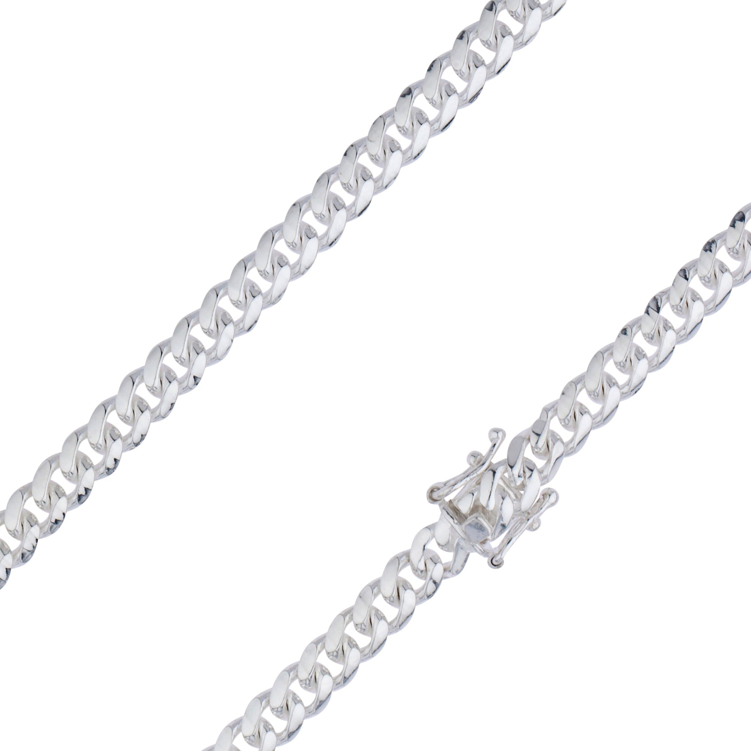 Sterling Silver 6mm Miami Cuban Link Chain